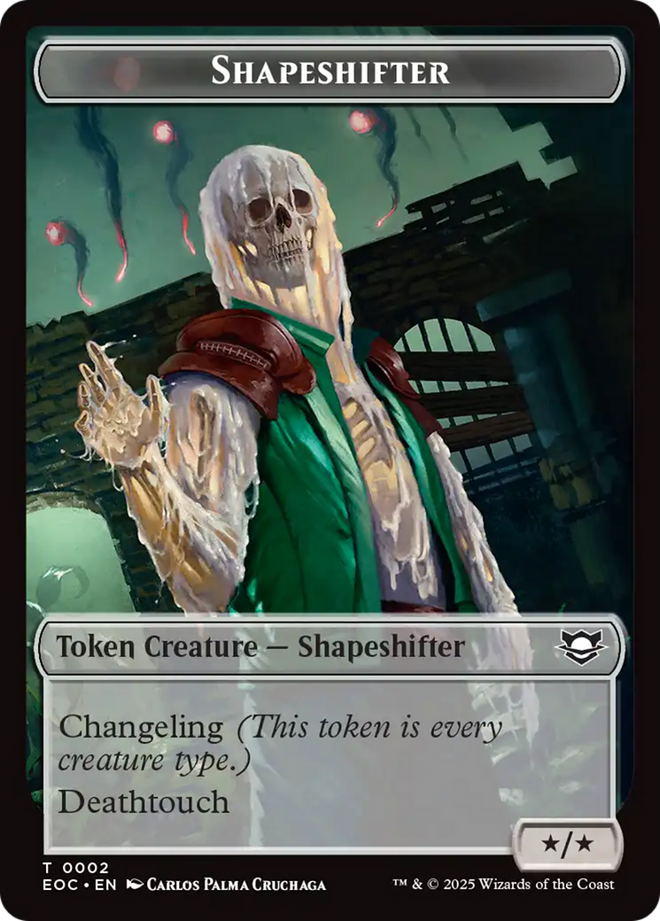 Shapeshifter // Golem (0013) Double-Sided Token [Edge of Eternities Commander Tokens] | Pegasus Games WI