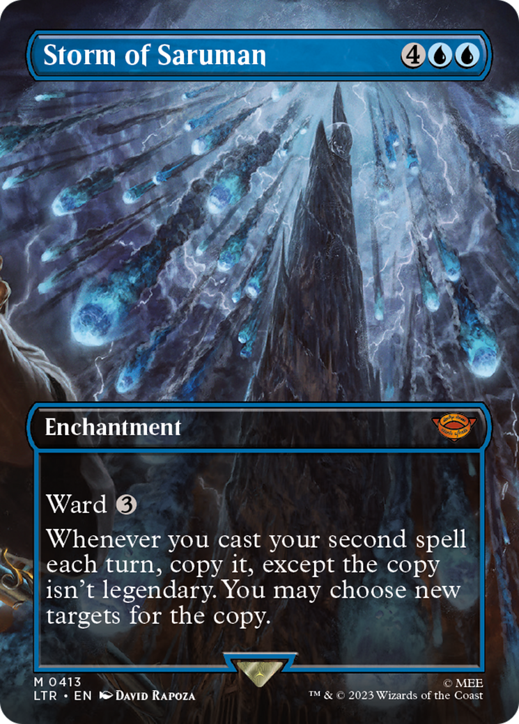 Storm of Saruman (Borderless Alternate Art) [The Lord of the Rings: Tales of Middle-Earth] | Pegasus Games WI