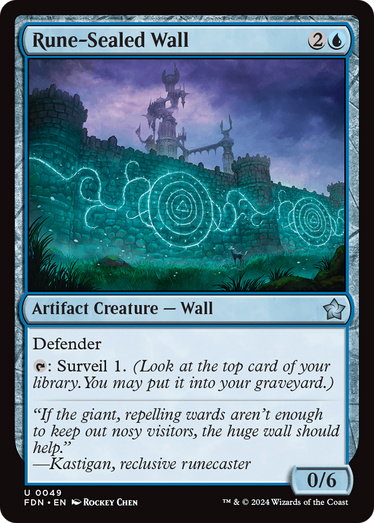 Rune-Sealed Wall [Foundations] | Pegasus Games WI