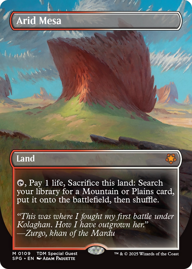 Arid Mesa (Borderless) [Tarkir: Dragonstorm Special Guests] | Pegasus Games WI