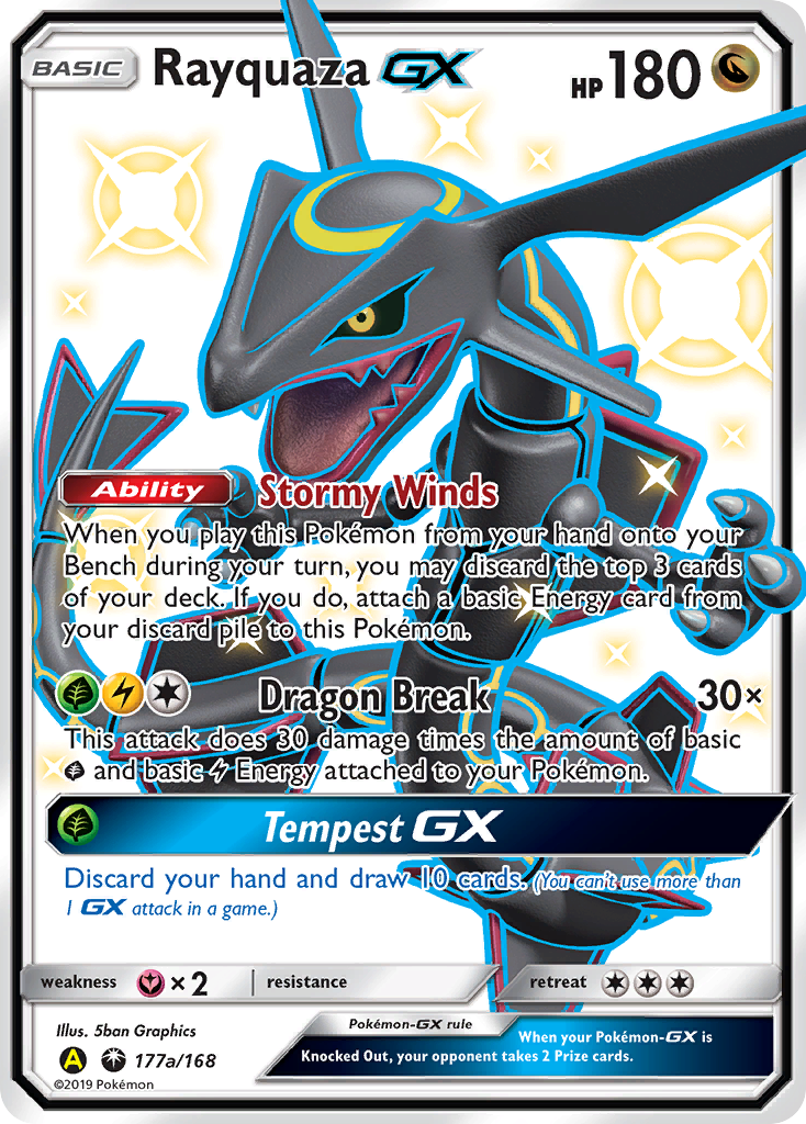 Rayquaza GX (177a/168) [Alternate Art Promos] | Pegasus Games WI