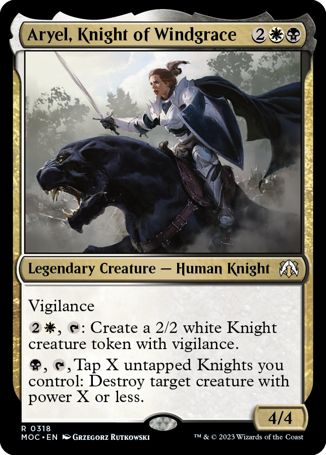 Aryel, Knight of Windgrace [March of the Machine Commander] | Pegasus Games WI