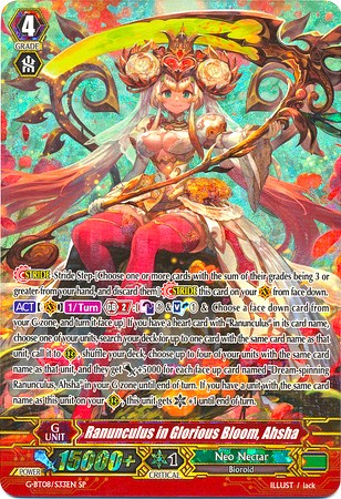 Ranunculus in Glorious Bloom, Ahsha (G-BT08/S33EN) [Absolute Judgment] | Pegasus Games WI