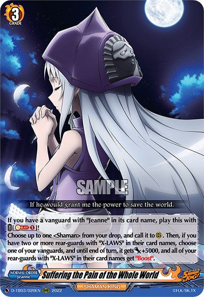 Suffering the Pain of the Whole World (D-TB03/020EN) [Shaman King] | Pegasus Games WI