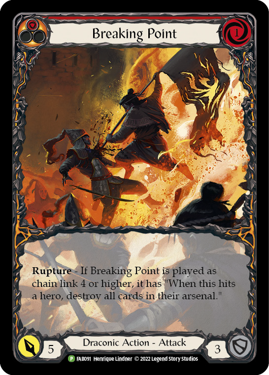 Breaking Point (Extended Art) [FAB091] (Promo)  Rainbow Foil | Pegasus Games WI