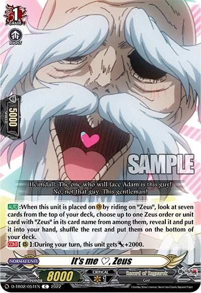 It's me, Zeus (D-TB02/051EN) [Record of Ragnarok] | Pegasus Games WI