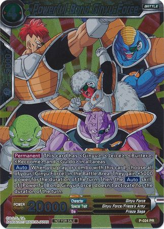 Powerful Bond Ginyu Force (P-024) [Promotion Cards] | Pegasus Games WI