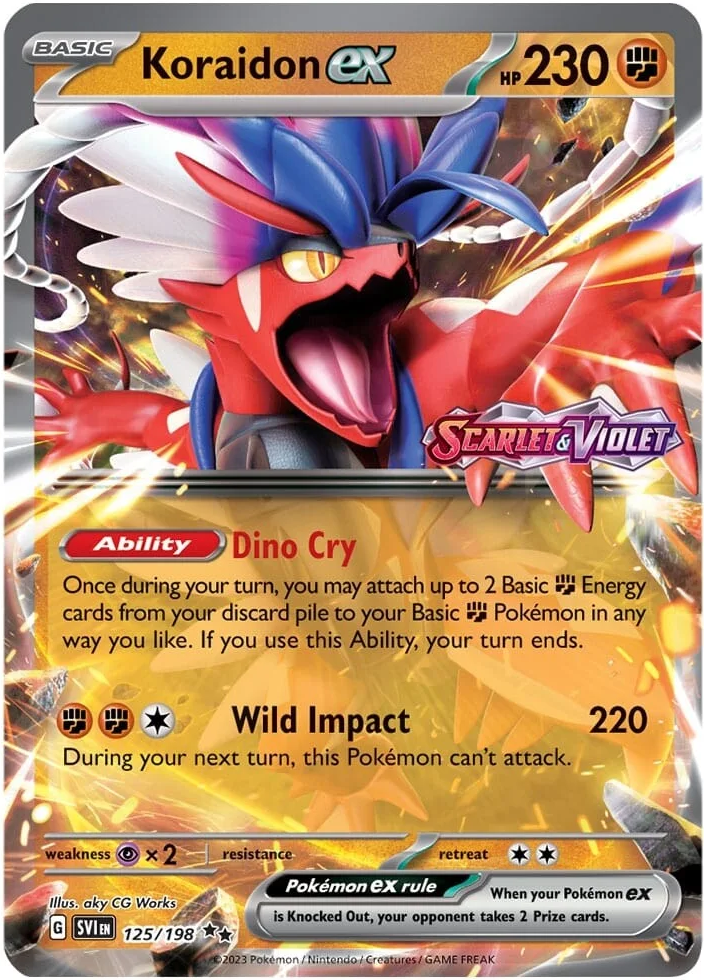 Koraidon ex (125/198) (Stamped) [Scarlet & Violet: Base Set] | Pegasus Games WI