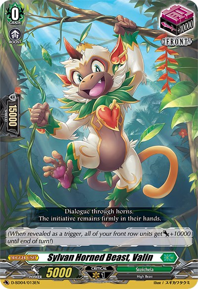 Sylvan Horned Beast, Valin (D-SD04/013EN) [Megumi Okura: Sylvan King] | Pegasus Games WI