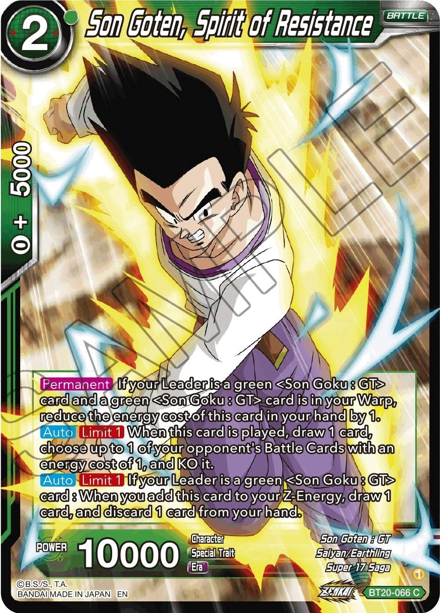 Son Goten, Spirit of Resistance (BT20-066) [Power Absorbed] | Pegasus Games WI