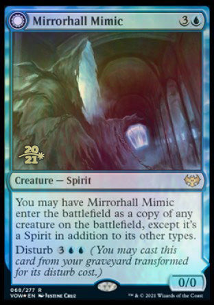 Mirrorhall Mimic // Ghastly Mimicry [Innistrad: Crimson Vow Prerelease Promos] | Pegasus Games WI