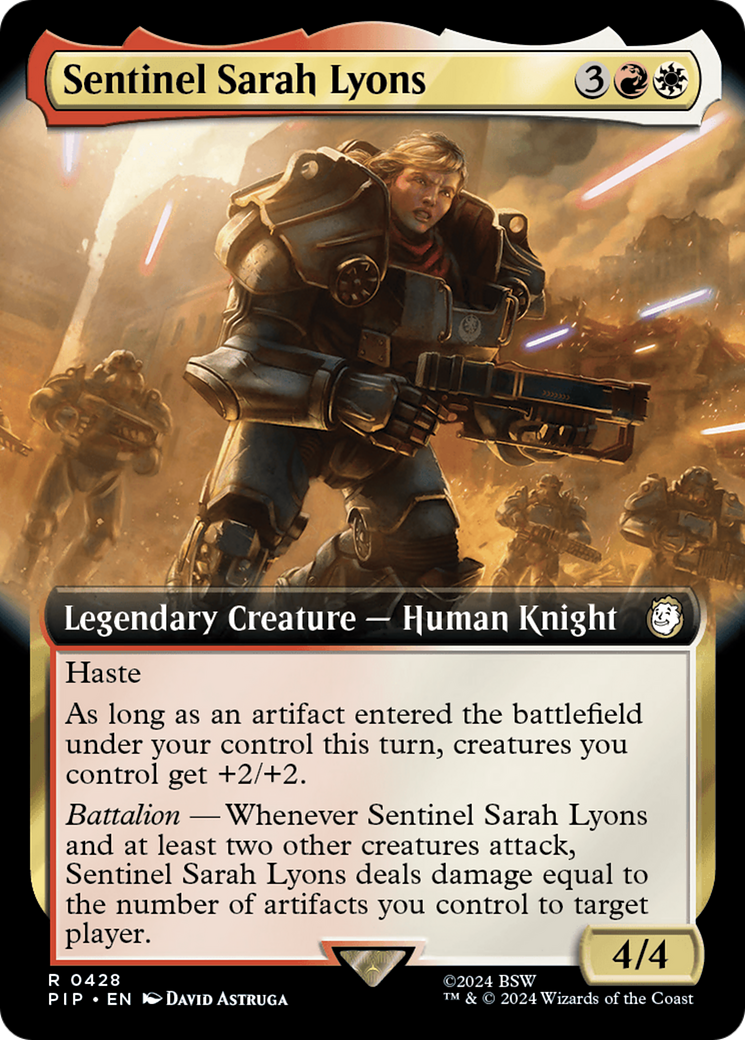 Sentinel Sarah Lyons (Extended Art) [Fallout] | Pegasus Games WI