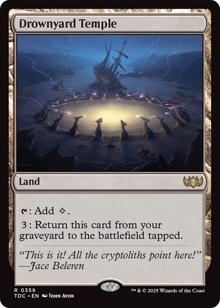 Drownyard Temple [Tarkir: Dragonstorm Commander] | Pegasus Games WI