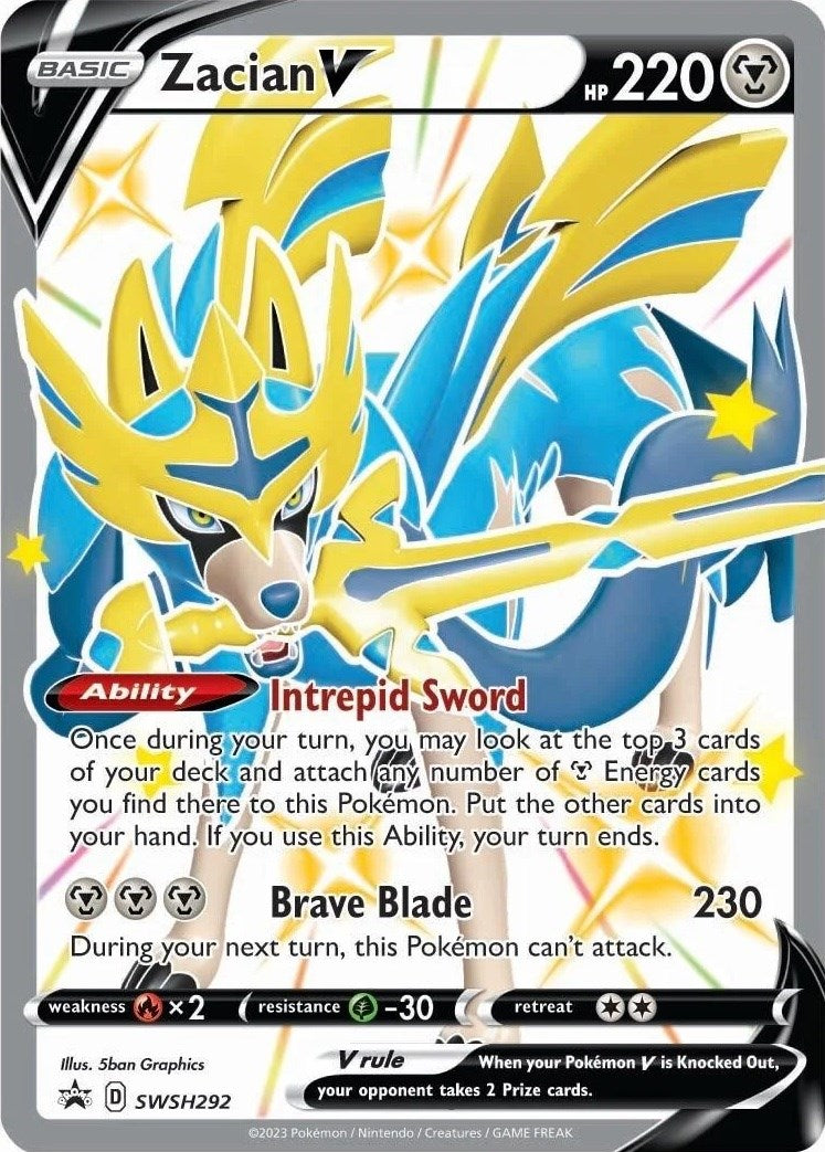 Zacian V (SWSH292) [Sword & Shield: Black Star Promos] | Pegasus Games WI