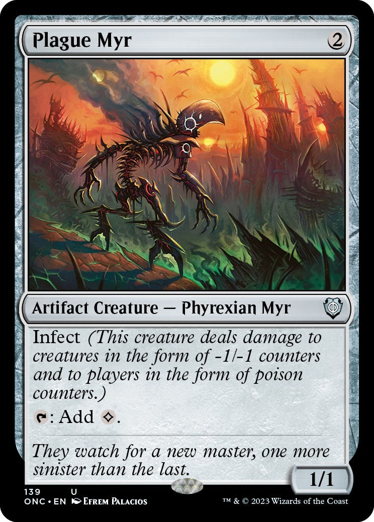 Plague Myr [Phyrexia: All Will Be One Commander] | Pegasus Games WI