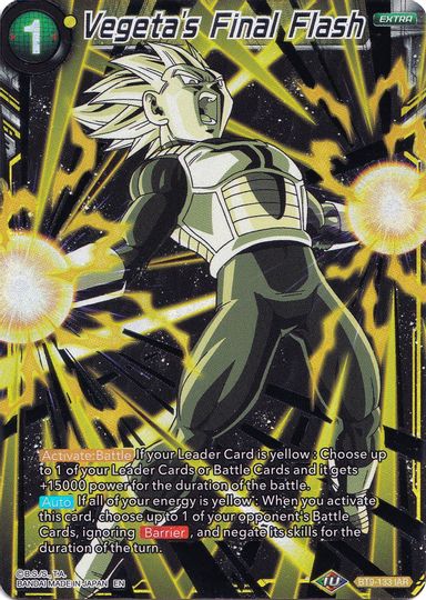 Vegeta's Final Flash (Collector's Selection Vol. 1) (BT9-133) [Promotion Cards] | Pegasus Games WI