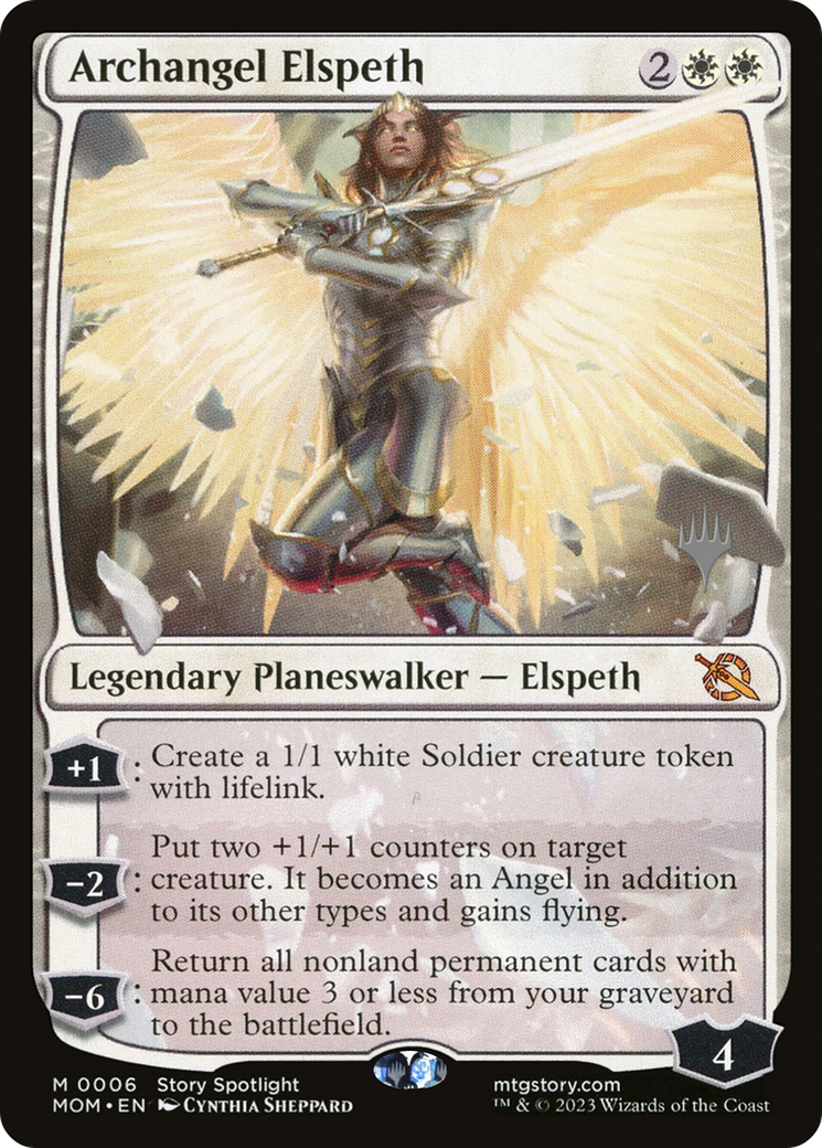 Archangel Elspeth (Promo Pack) [March of the Machine Promos] | Pegasus Games WI