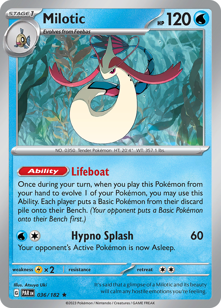 Milotic (036/182) [Scarlet & Violet: Paradox Rift] | Pegasus Games WI