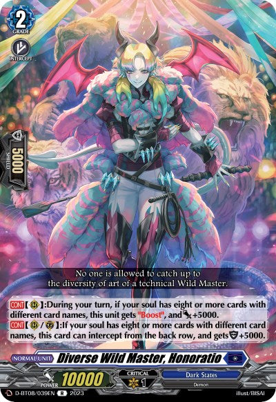 Diverse Wild Master, Honoratio (D-BT08/039EN) [Minerva Rising] | Pegasus Games WI