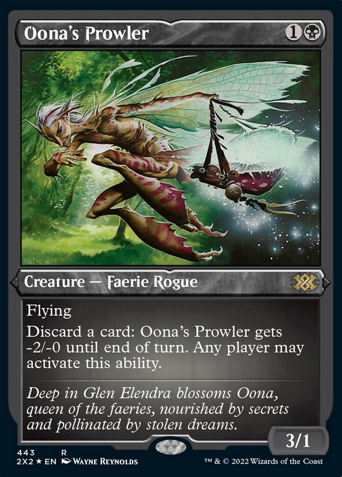 Oona's Prowler (Foil Etched) [Double Masters 2022] | Pegasus Games WI