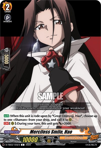 Merciless Smile, Hao (D-TB03/125EN) [Shaman King] | Pegasus Games WI