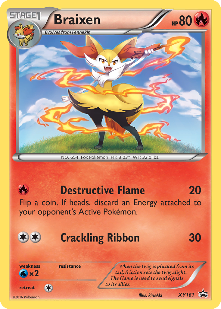 Braixen (XY161) [XY: Black Star Promos] | Pegasus Games WI