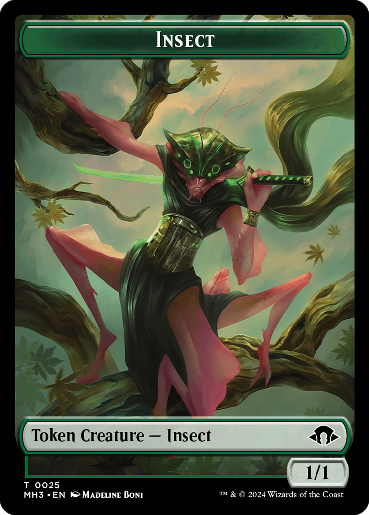 Eldrazi Spawn // Insect (0025) Double-Sided Token [Modern Horizons 3 Tokens] | Pegasus Games WI