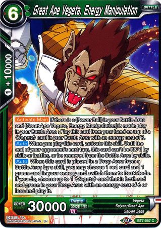Great Ape Vegeta, Energy Manipulation (BT7-057) [Assault of the Saiyans] | Pegasus Games WI