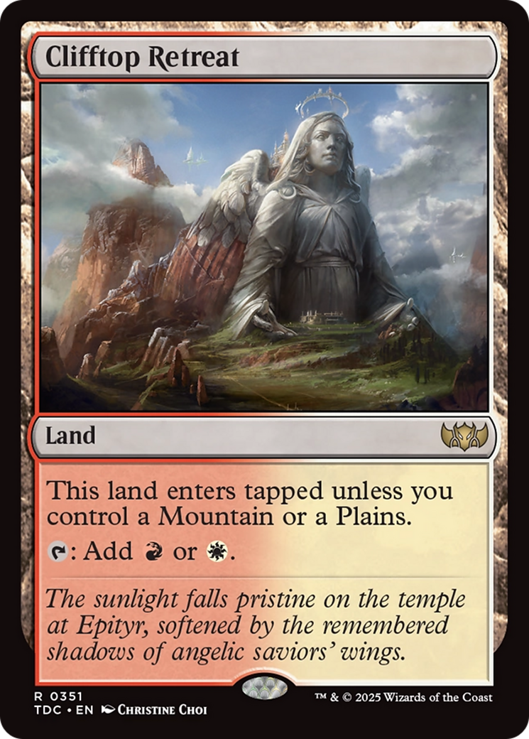 Clifftop Retreat [Tarkir: Dragonstorm Commander] | Pegasus Games WI