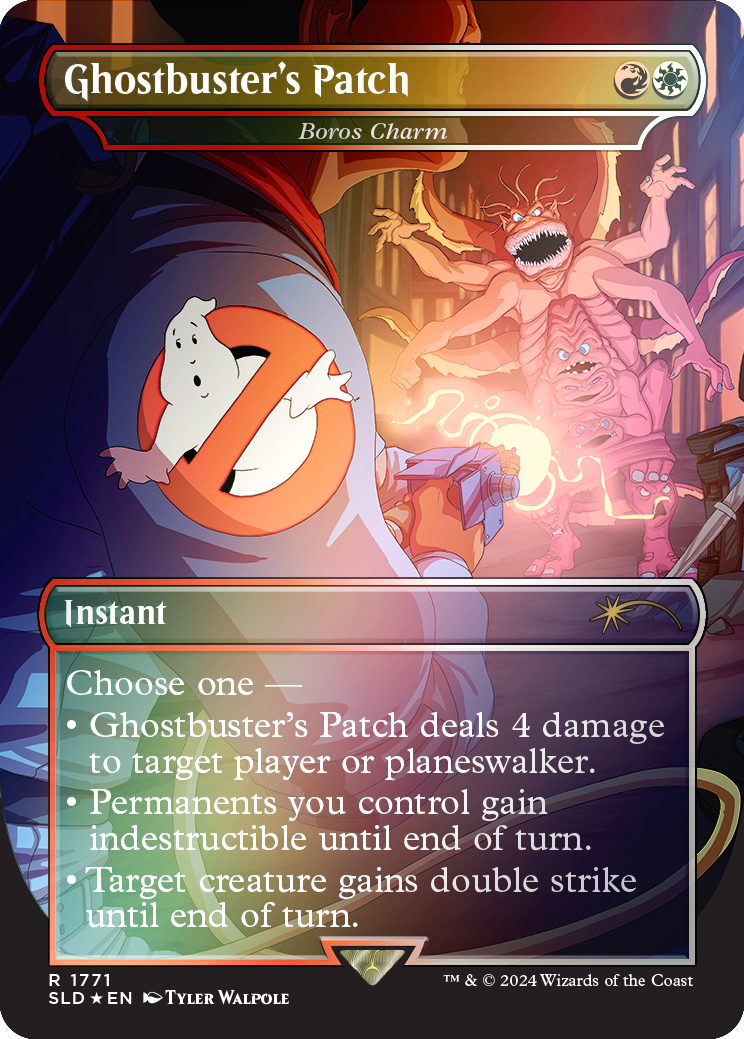 Ghostbuster's Patch - Boros Charm (Rainbow Foil) [Secret Lair Drop Series] | Pegasus Games WI