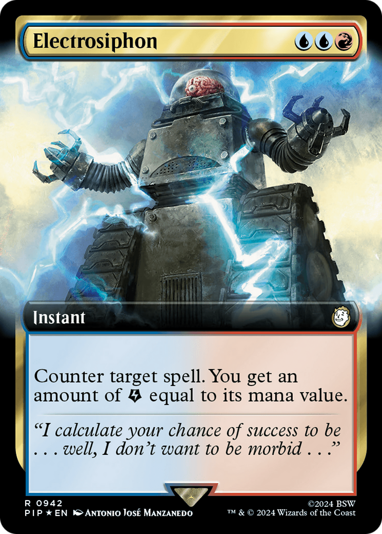 Electrosiphon (Extended Art) (Surge Foil) [Fallout] | Pegasus Games WI