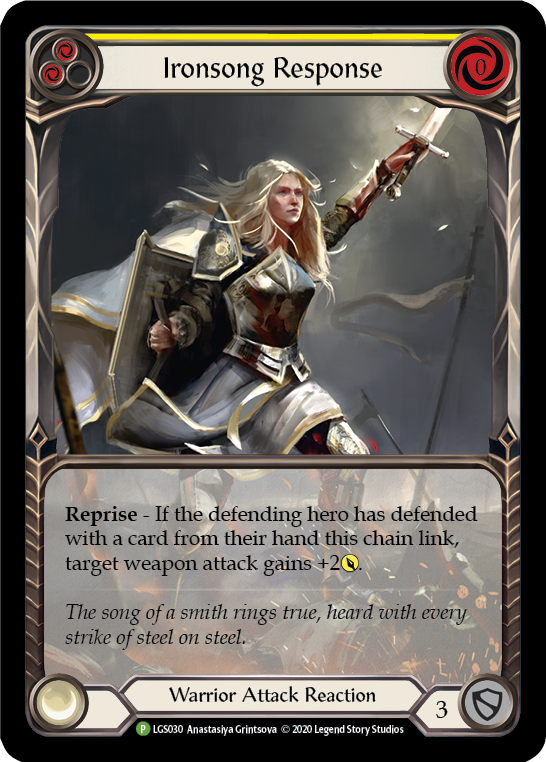 Ironsong Response (Yellow) [LGS030] (Promo) | Pegasus Games WI