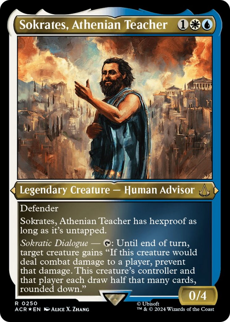 Sokrates, Athenian Teacher (Foil Etched) [Assassin's Creed] | Pegasus Games WI