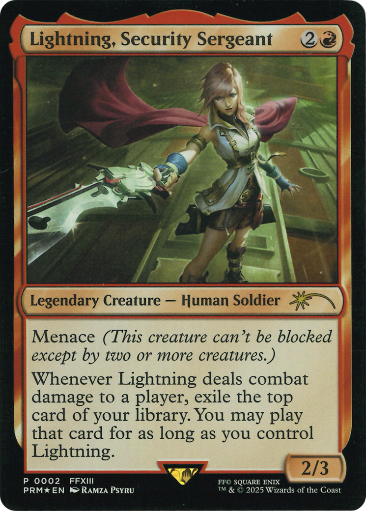 Lightning, Security Sergeant (Costco Bundle) [FINAL FANTASY Promos] | Pegasus Games WI