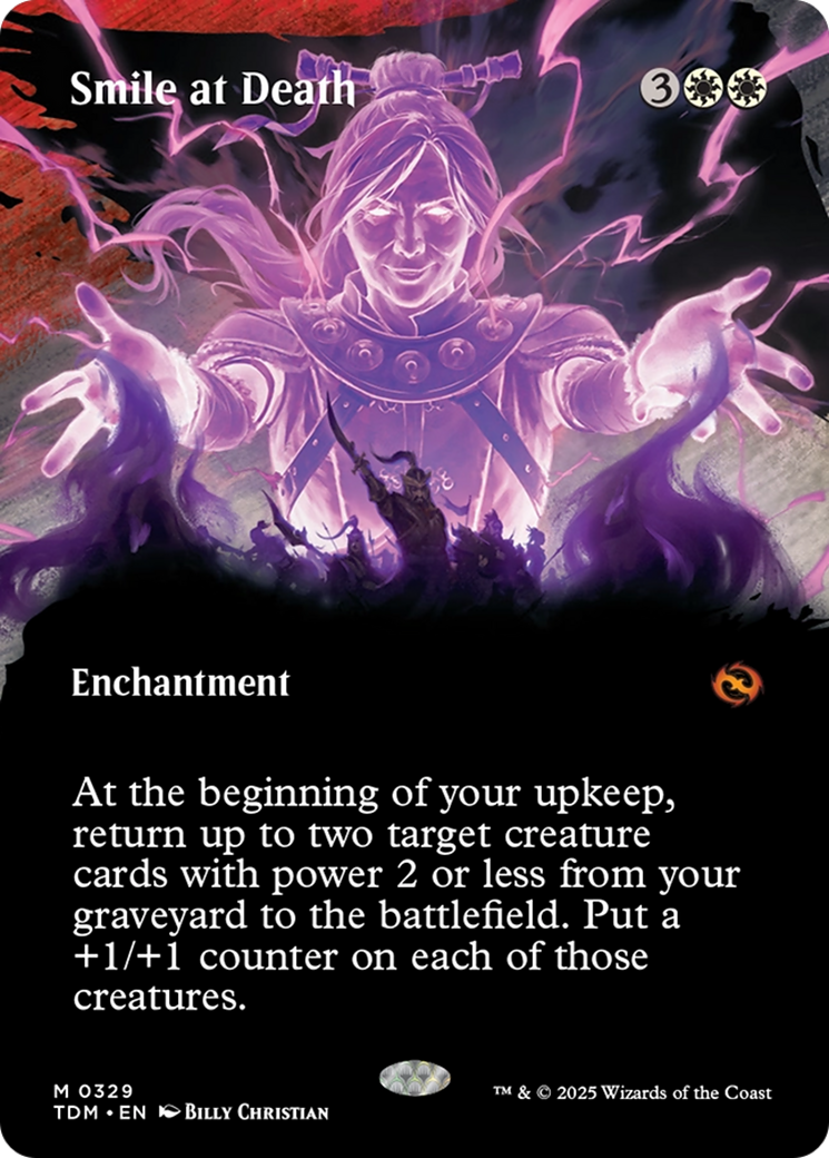 Smile at Death (Borderless) [Tarkir: Dragonstorm] | Pegasus Games WI