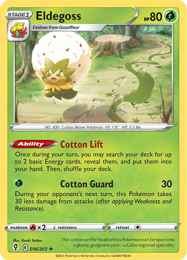 Eldegoss (016/203) (Theme Deck Exclusive) [Sword & Shield: Evolving Skies] | Pegasus Games WI