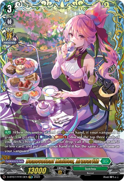 Benevolent Maiden, Araserith (FFR) (D-BT07/FFR13EN) [Raging Flames Against Emerald Storm] | Pegasus Games WI