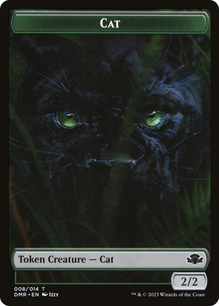 Cat Token (008) [Dominaria Remastered Tokens] | Pegasus Games WI