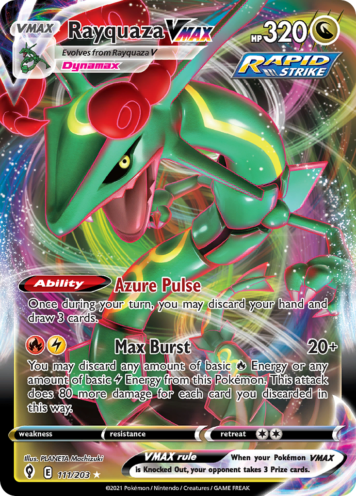 Rayquaza VMAX (111/203) (Jumbo Card) [Sword & Shield: Evolving Skies] | Pegasus Games WI