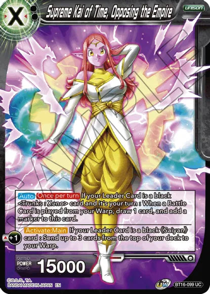 Supreme Kai of Time, Opposing the Empire (BT16-099) [Realm of the Gods] | Pegasus Games WI