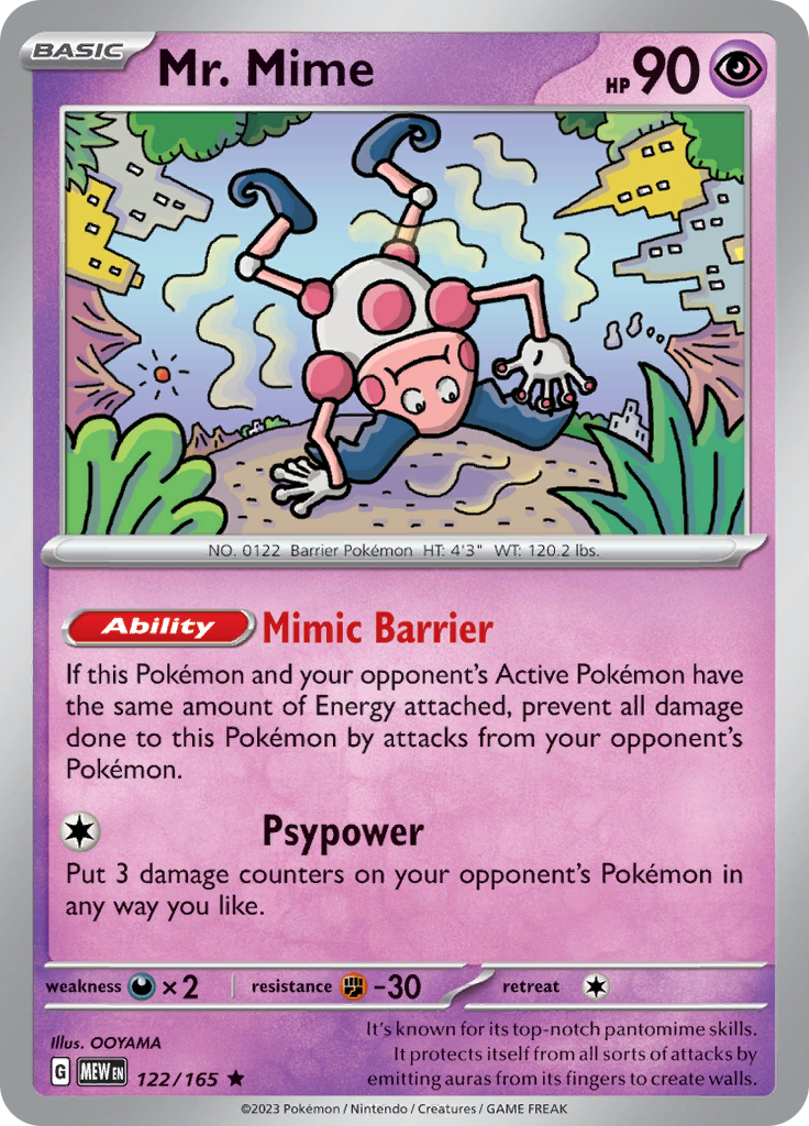 Mr. Mime (122/165) [Scarlet & Violet: 151] | Pegasus Games WI