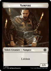 Vampire (0004) // Vampire Demon Double-Sided Token [The Lost Caverns of Ixalan Commander Tokens] | Pegasus Games WI