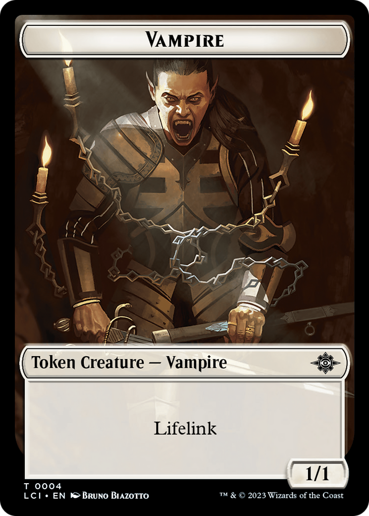 Vampire // Skeleton Pirate Double-Sided Token [The Lost Caverns of Ixalan Tokens] | Pegasus Games WI