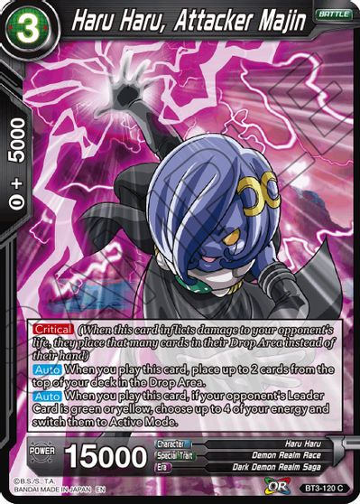 Haru Haru, Attacker Majin (Reprint) (BT3-120) [Battle Evolution Booster] | Pegasus Games WI