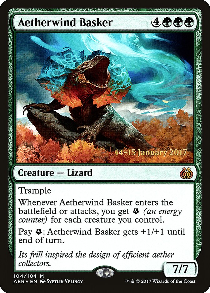 Aetherwind Basker [Aether Revolt Prerelease Promos] | Pegasus Games WI