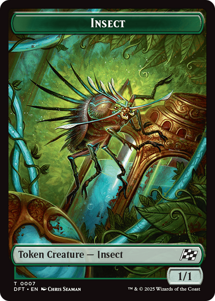 Insect // Elephant Double-Sided Token [Aetherdrift Tokens] | Pegasus Games WI