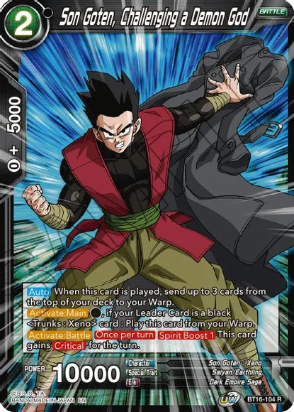 Son Goten, Challenging a Demon God (BT16-104) [Realm of the Gods] | Pegasus Games WI