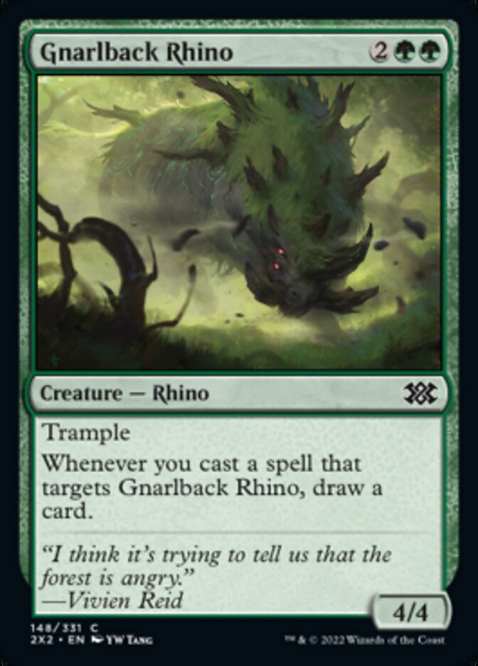 Gnarlback Rhino [Double Masters 2022] | Pegasus Games WI