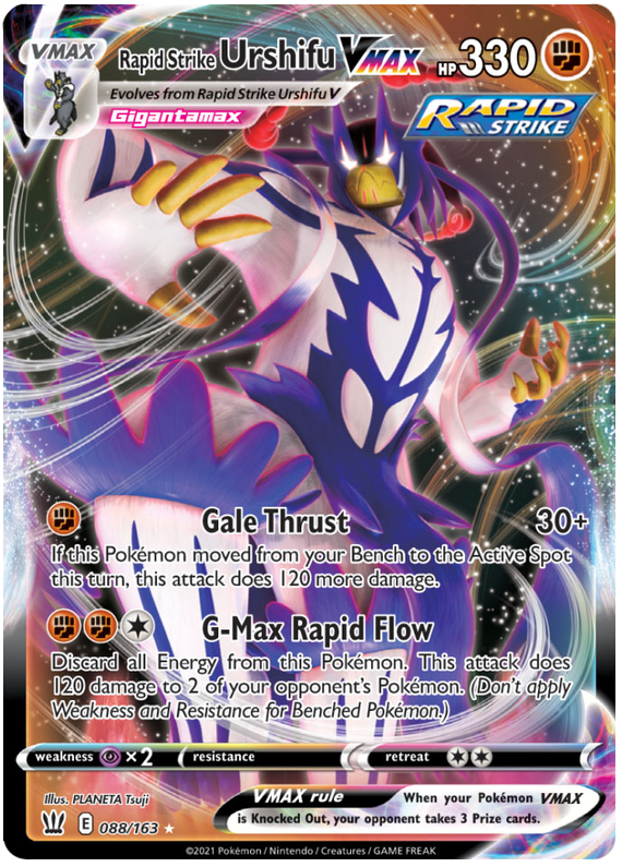 Rapid Strike Urshifu VMAX (088/163) (Jumbo Card) [Sword & Shield: Battle Styles] | Pegasus Games WI
