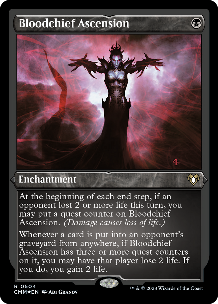 Bloodchief Ascension (Foil Etched) [Commander Masters] | Pegasus Games WI